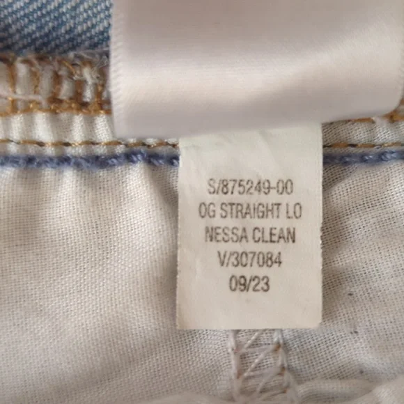 Old Navy High-Rise O.G. Loose Straight Secret-Smooth Pockets Mom Jeans 6 Blue - Picture 5 of 15